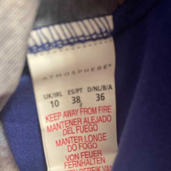 Atmosphere- womens sz 10 UK Unicorn print LS embellished lightweight shirt NWT - Picture 6 of 7